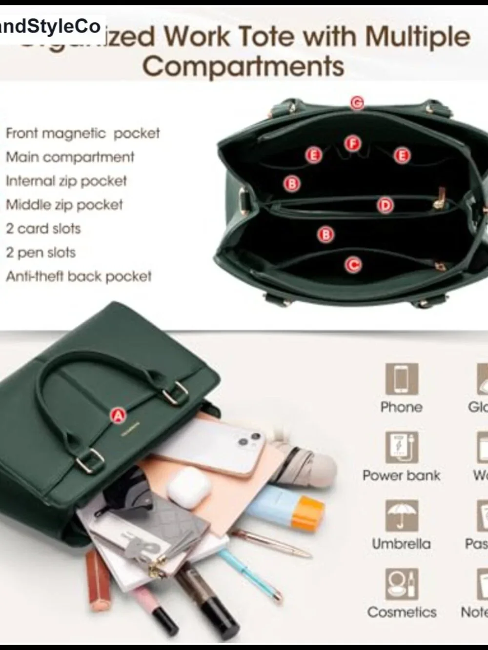 PU Leather Structured Satchel Purse Work Handbag with Bowknot & Strap